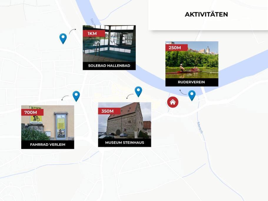 Charmante Wohnung Am Neckar Bad Wimpfen Eksteriør billede